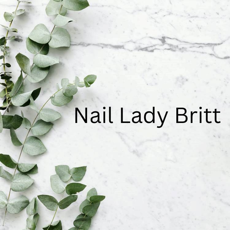 Image that has the text 'Nail Lady Britt' and links to a customer's website.